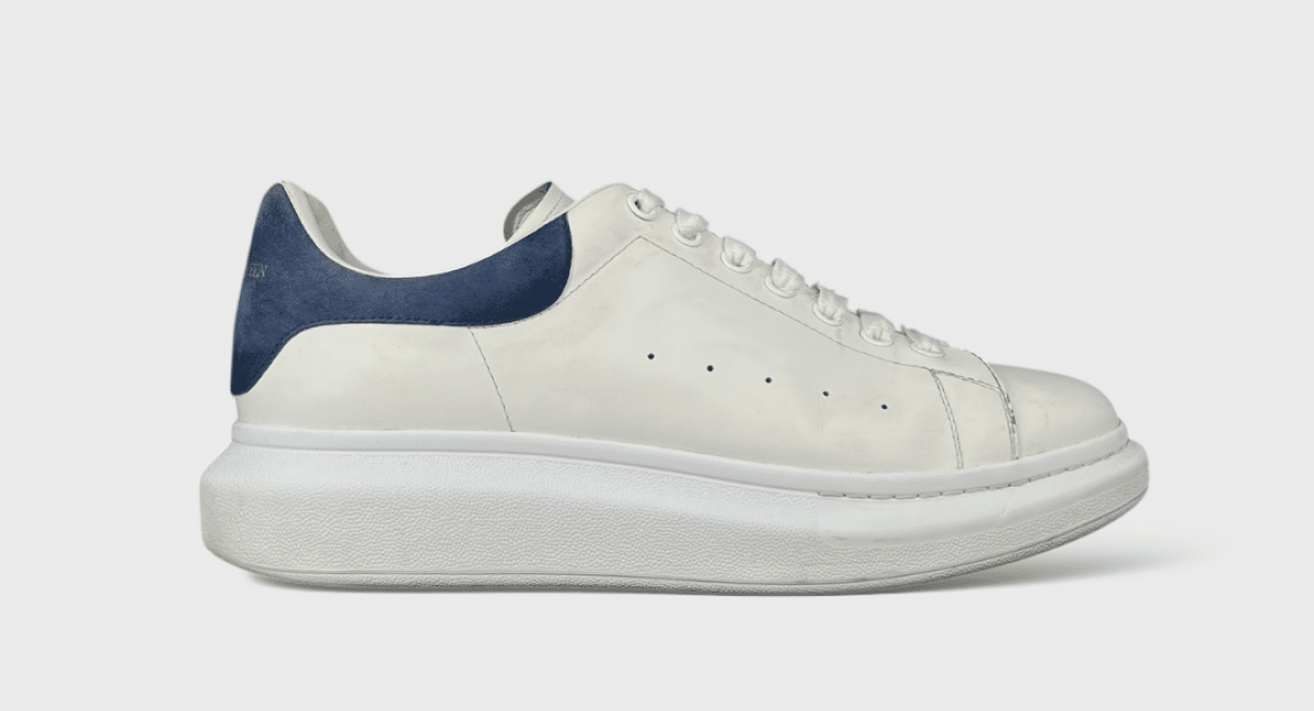 Alexander McQueen Oversize blanche/bleu 45