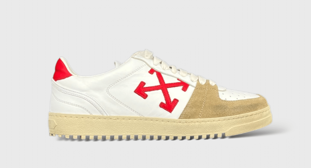 0000000520 Off White 5.0 blanche/beige/rouge 39