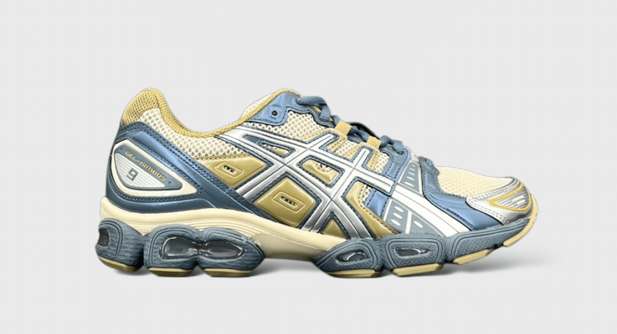 8824 Asics Gel Nimbus Bleu/Doré/Argenté 40,5