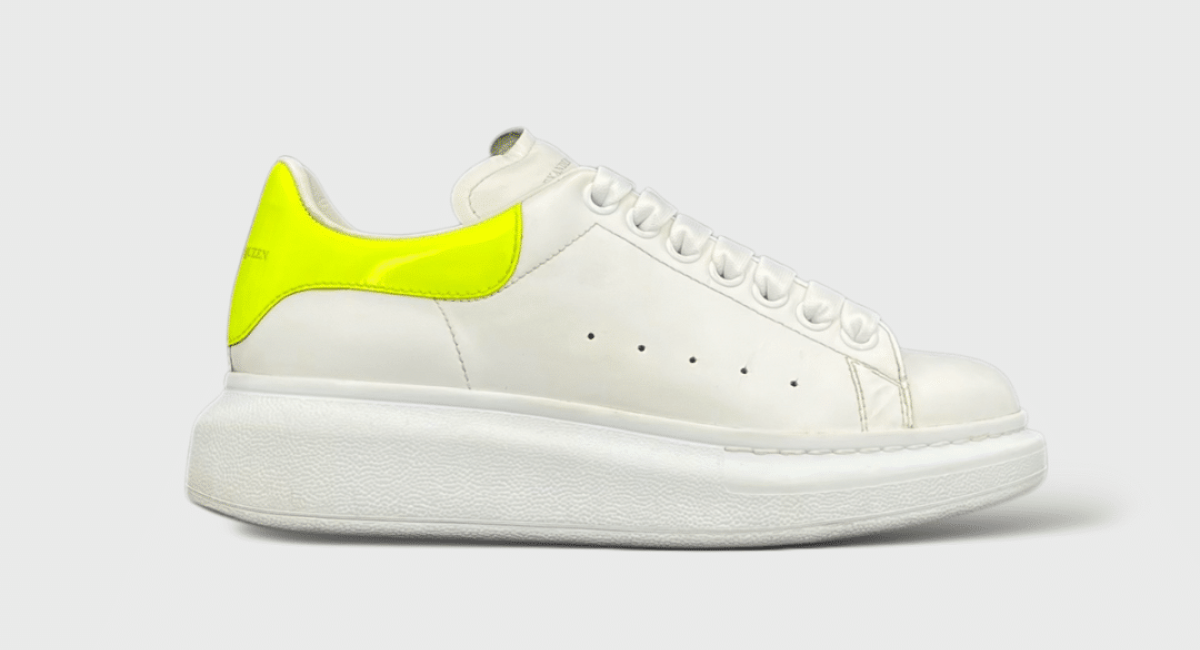 0000000603 Alexander Mcqueen Oversize Blanc/Jaune 36