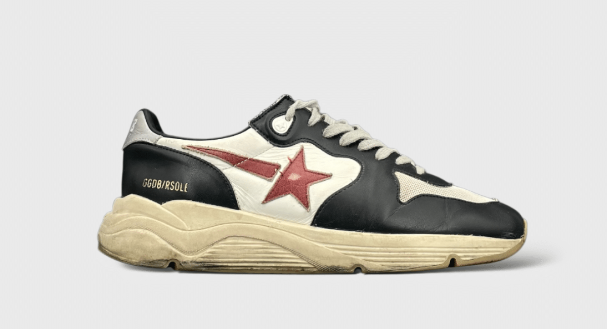 9566 Golden Goose Running Noir/Blanc/Bordeau 44