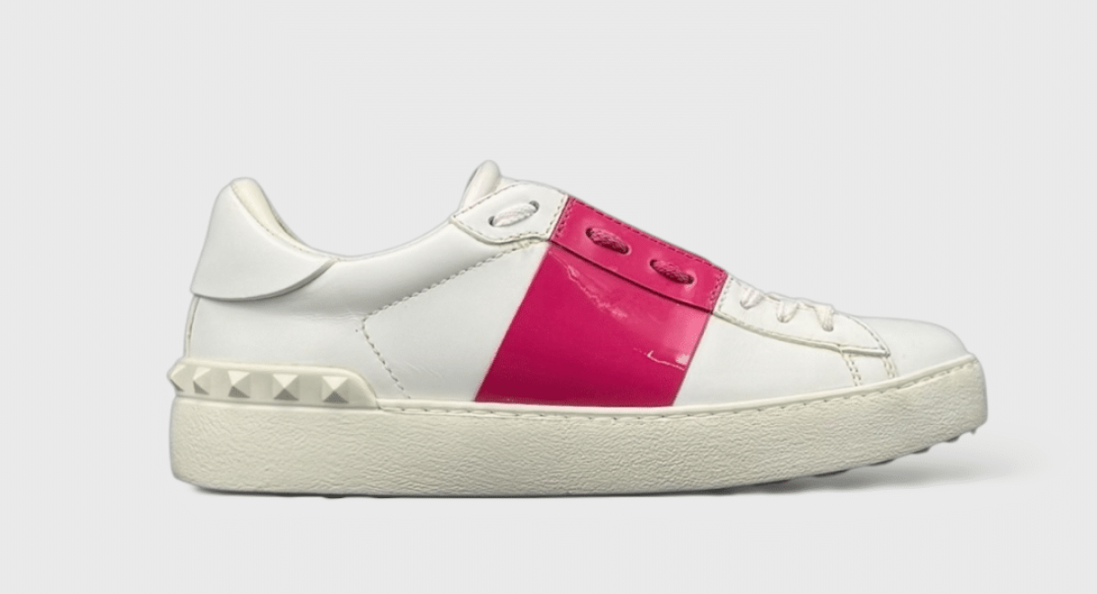 10665 Valentino Rockstud Blanc/Rose 36