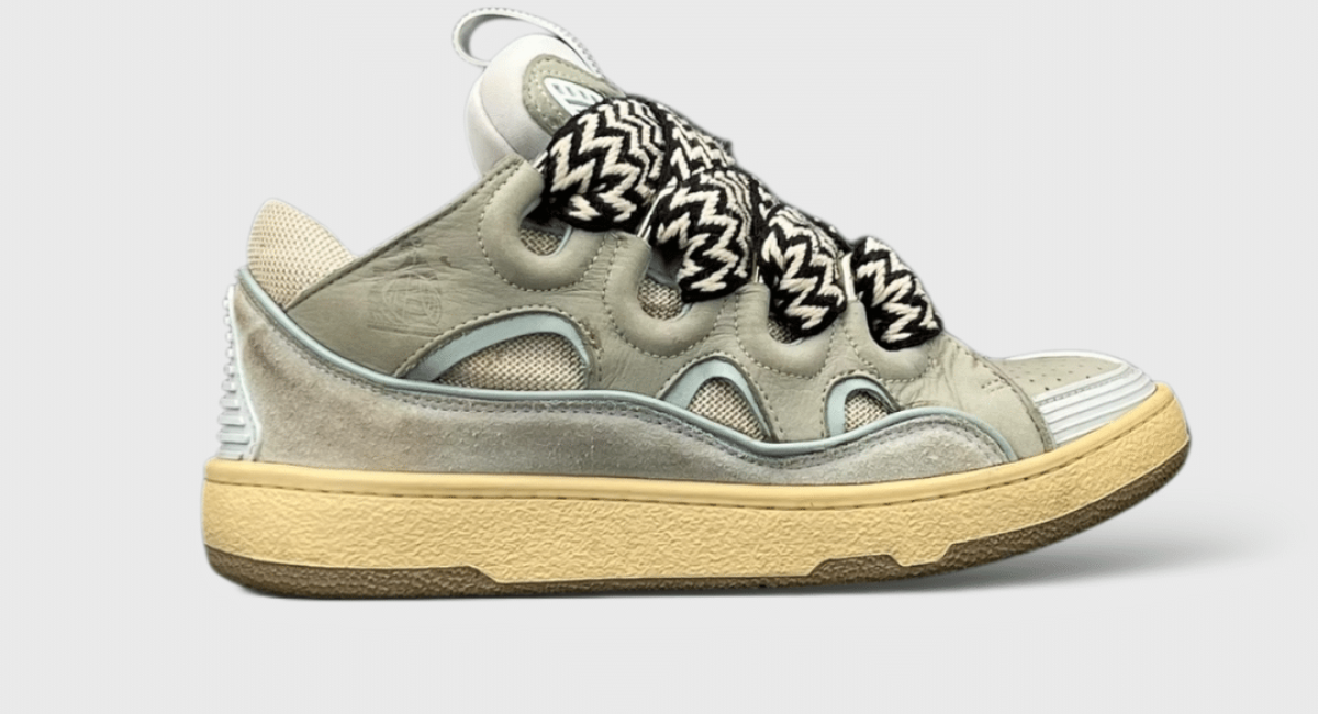 0000000078 Lanvin Curb Blanc/Bleu 36