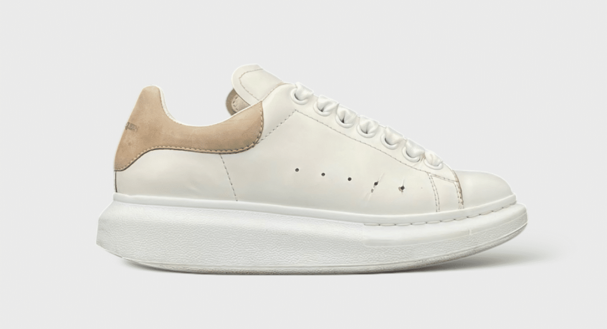 0000000568 Alexander Mcqueen Oversize Blanc/Beige 36