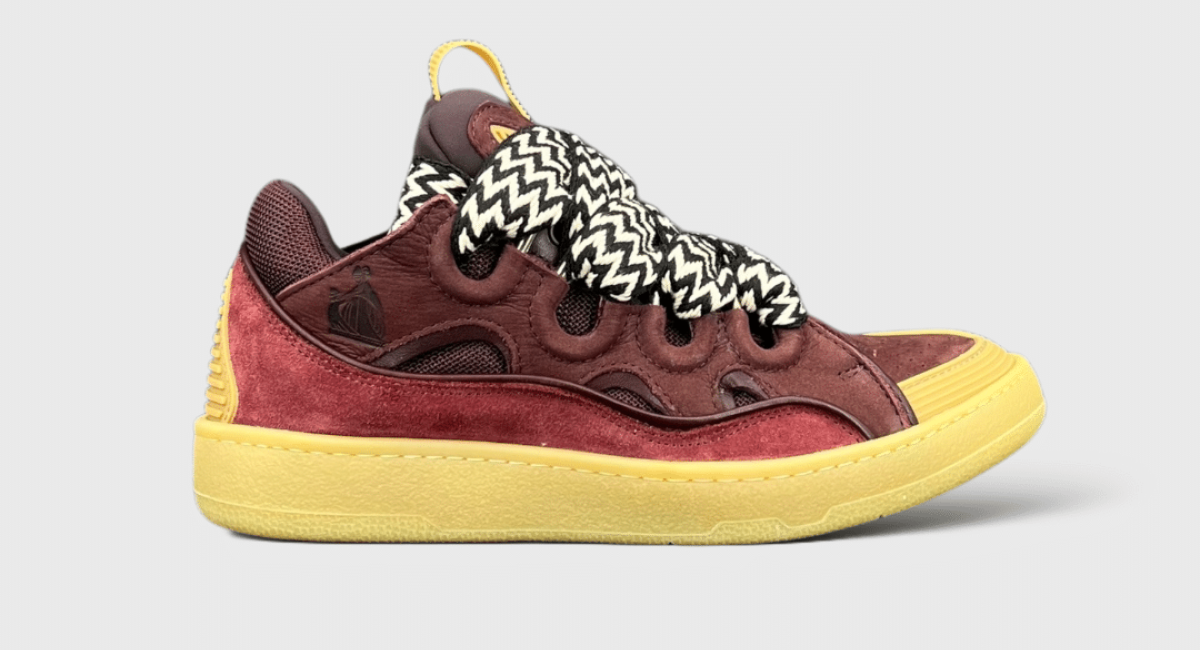 0000000089 Lanvin Curb Bordeaux/Jaune 39