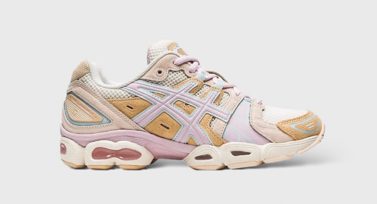 Asics Nimbus 9 Beige/Rose/Bleu 39