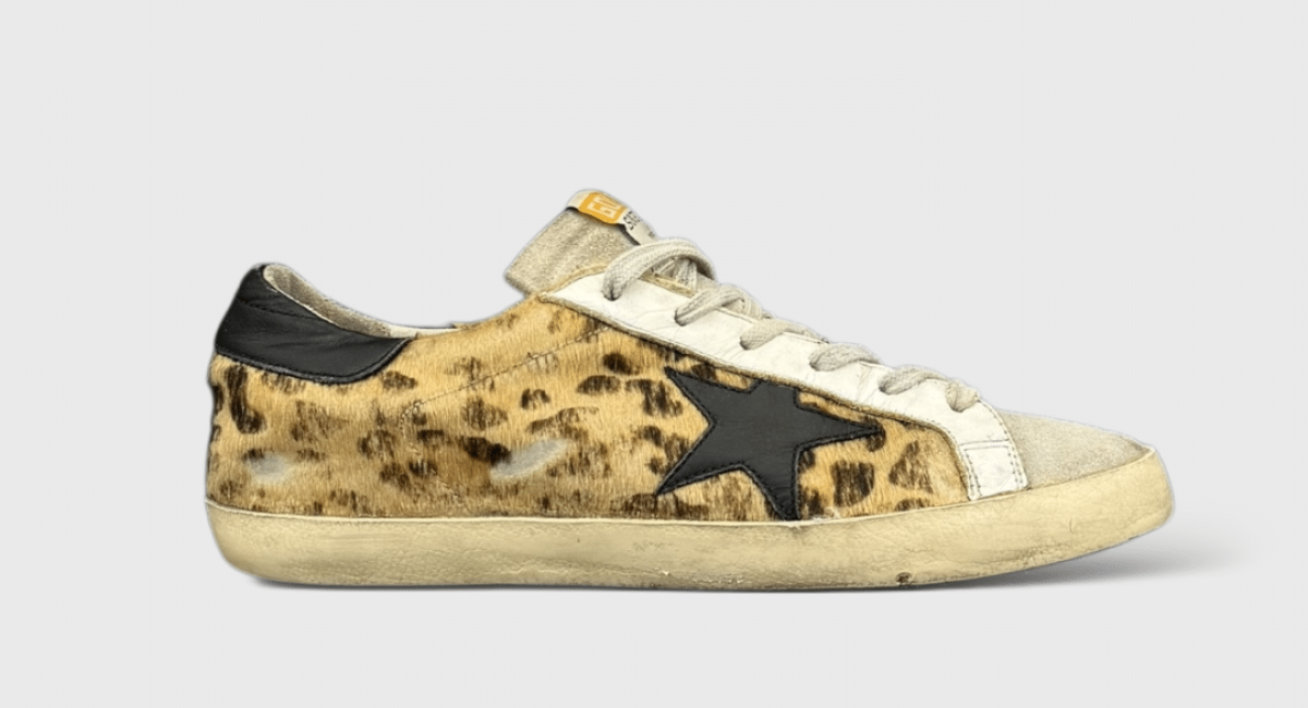 0000000701 Golden Goose Super Star Blanc/Noir/Léopard 39