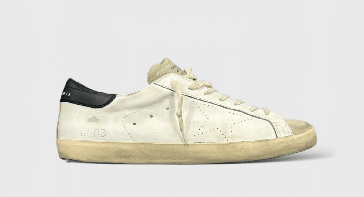 0000000771 Golden Goose Super Star Blanc/Noir 46