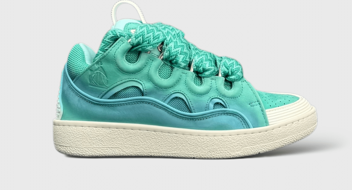 0000000474 Lanvin Curb Blanc/Bleu 36