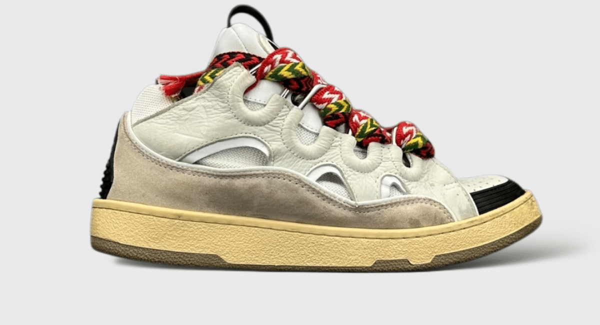 0000000979 Lanvin Curb Blanc Rouge Vert  41