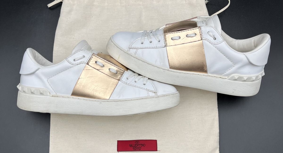 Valentino Open blanche/or 37