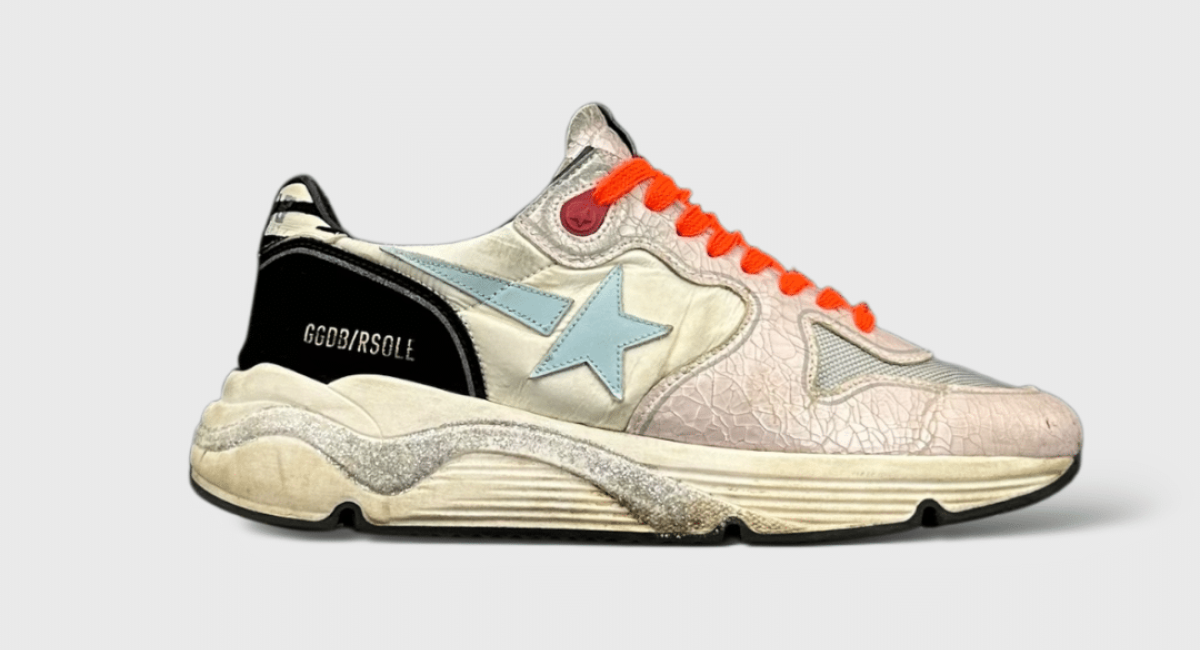 10393 Golden Goose Running Blanc/Orange/Noir 38