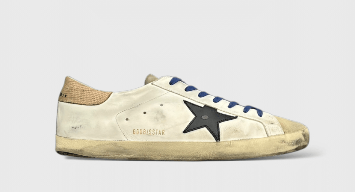 0000000430 Golden Goose Super Star blanc/Noir/Bleu 45