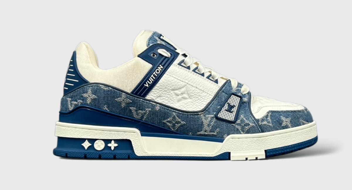 10431 Louis vuitton traîner Blanc/Bleu 42,5