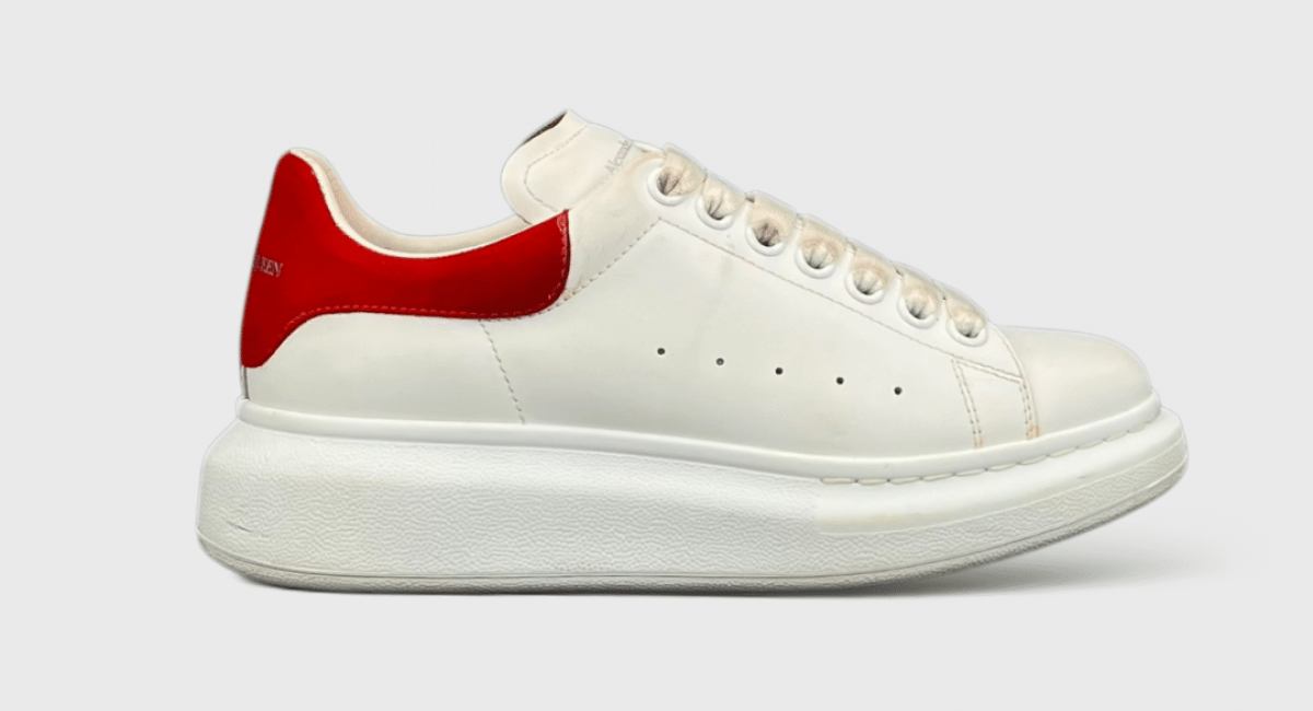 10547 Alexander Mcqueen Oversize Blanc/Rouge 37