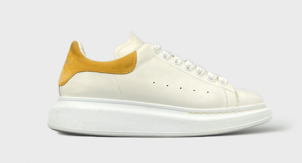 10061 Alexander Mcqueen Oversize Jaune/blanc 39