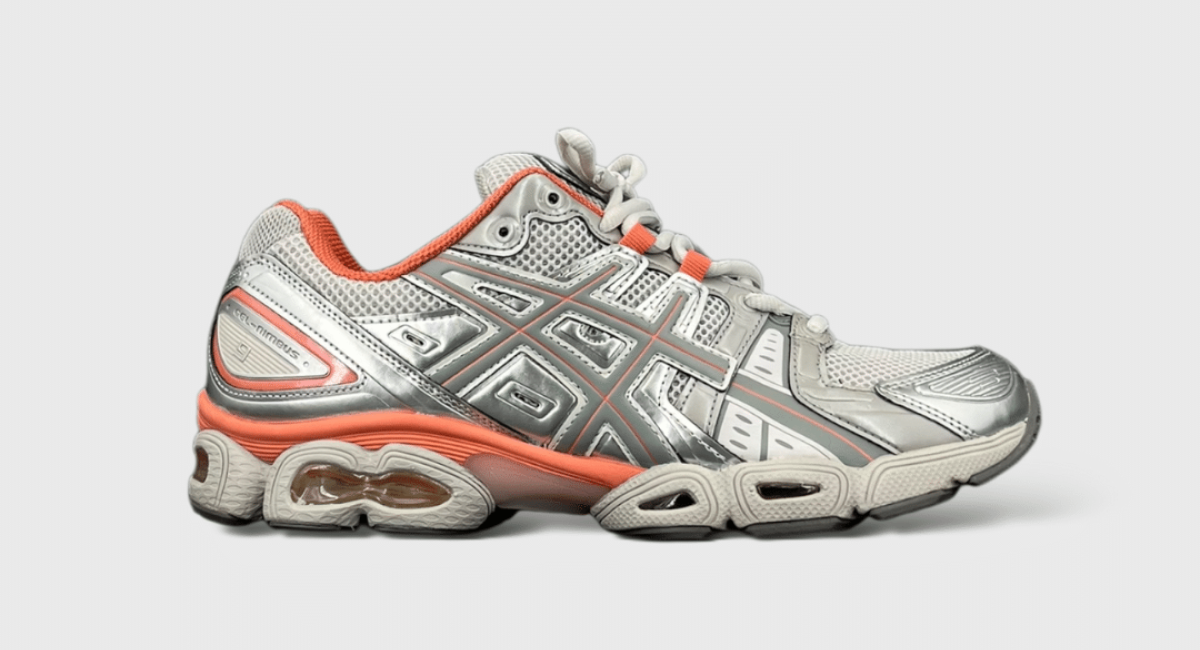 9005 Asics Gel-Nimbus Argenté/saumon 44