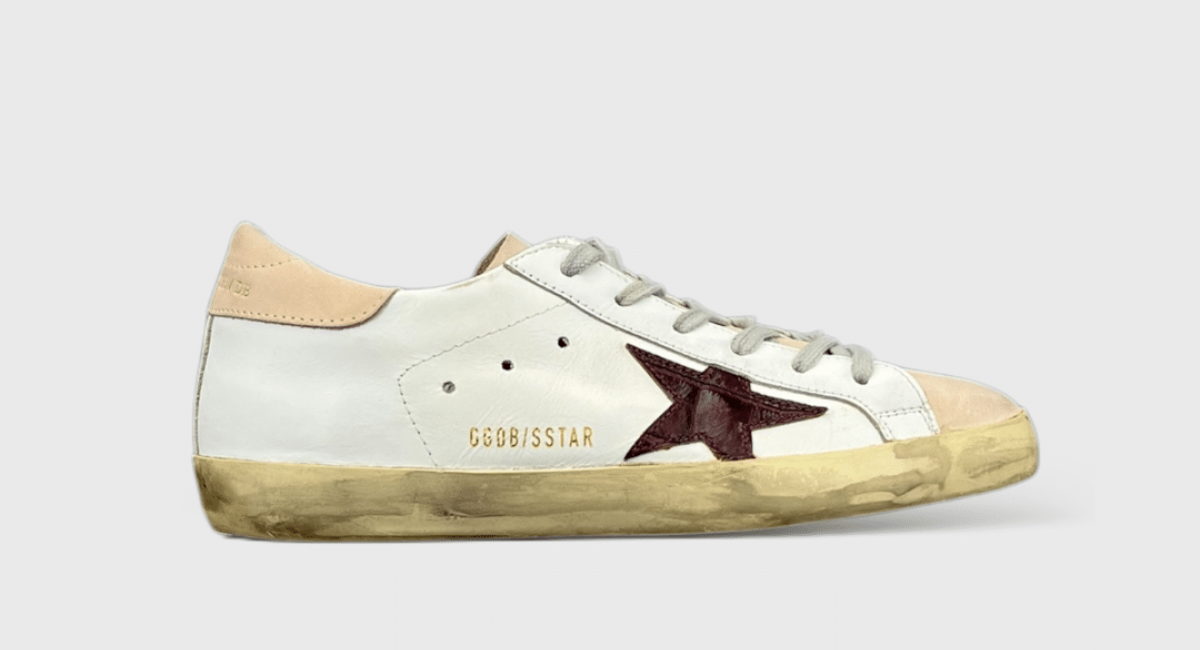 8835 Golden Goose Superstar Blanc/Saumon 38