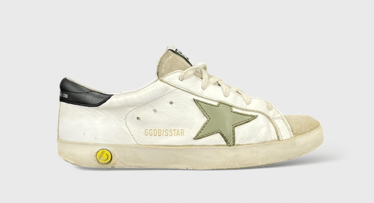 8098 Golden Goose Super Star Blanc/Noir/Kaki 35