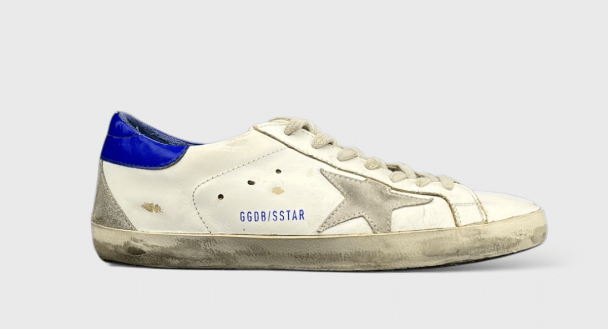 0000000566 Golden Goose Super Star Blanc/Bleu/Gris 40