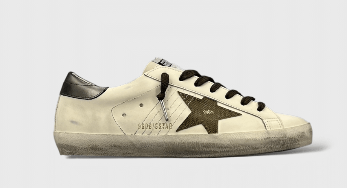0000000052 Golden Goose Super Star Blanc/Kaki 41