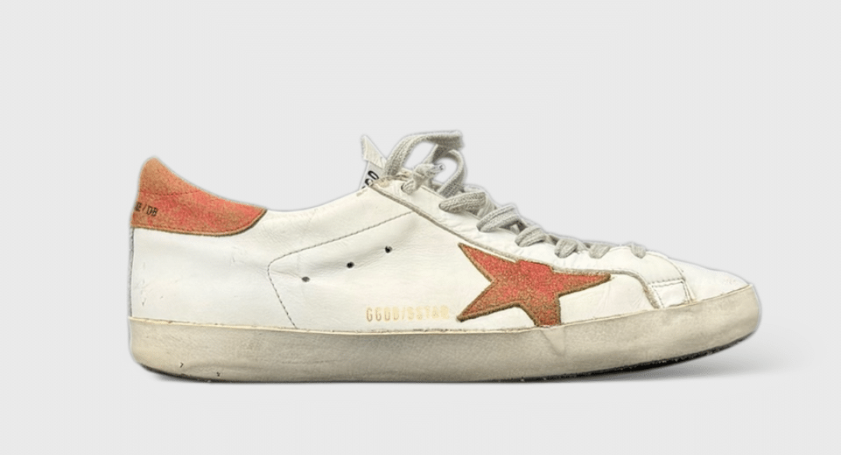 0000000045 Golden Goose Super Star Blanc/rouge 43