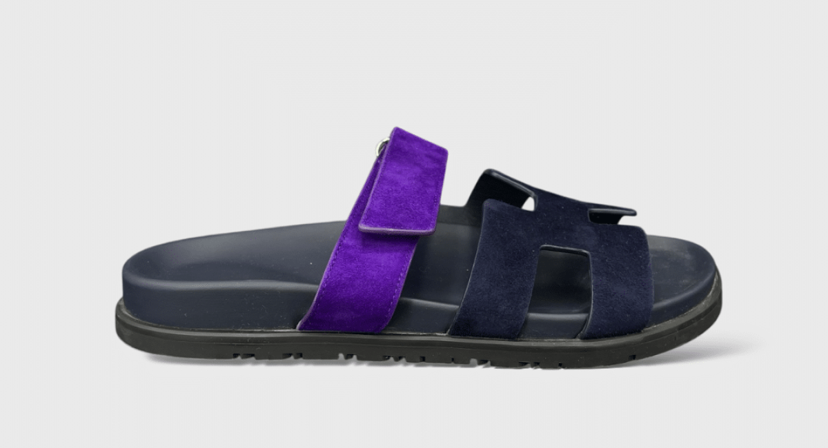 0000000516 Hermès Chypre Noir/violet  39,5