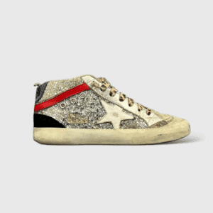0000000300 Golden Goose Mid Star Argenté/Paillette 36