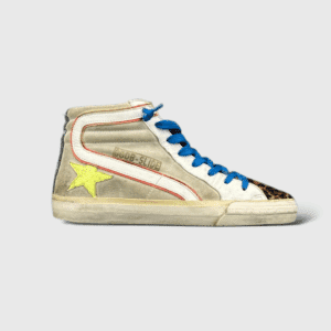 0000000026 Golden Goose Slide Blanc/leopard/bleu 35