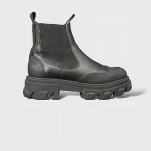 0000000304 Ganni Cleated Low Chelsea Noir 40