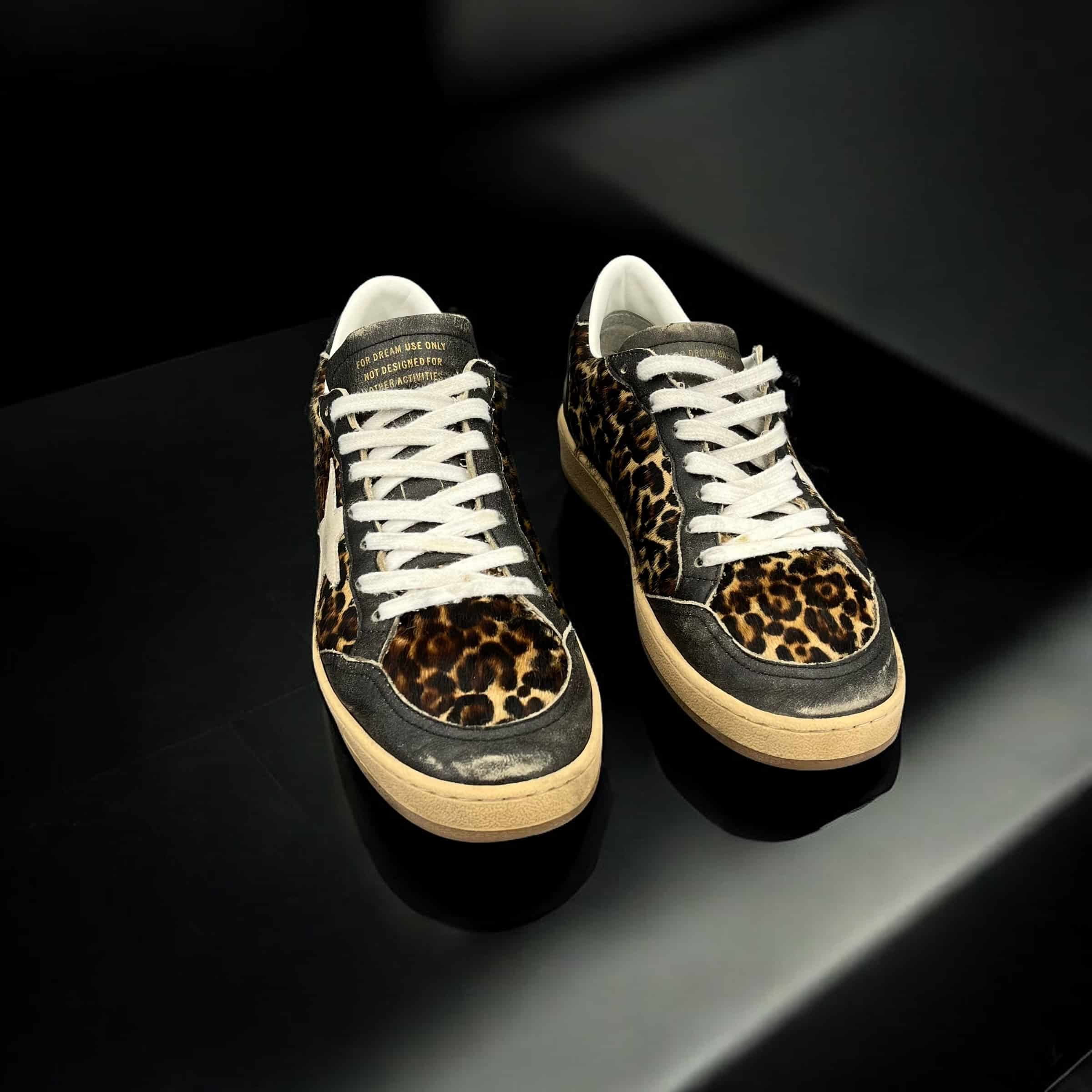 Golden Goose - Ball Star - Leopard / White - Size : 40