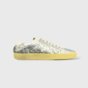 0000000524 Yves Saint Laurent court classique Argenté/Blanc/Jaune 37