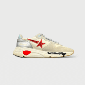 0000000668 Golden Goose Running Blanc/Beige/Rouge/Argenté 40