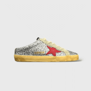 0000000415 Golden Goose Super Star Gris/Paillette/Argenté/Rouge 37