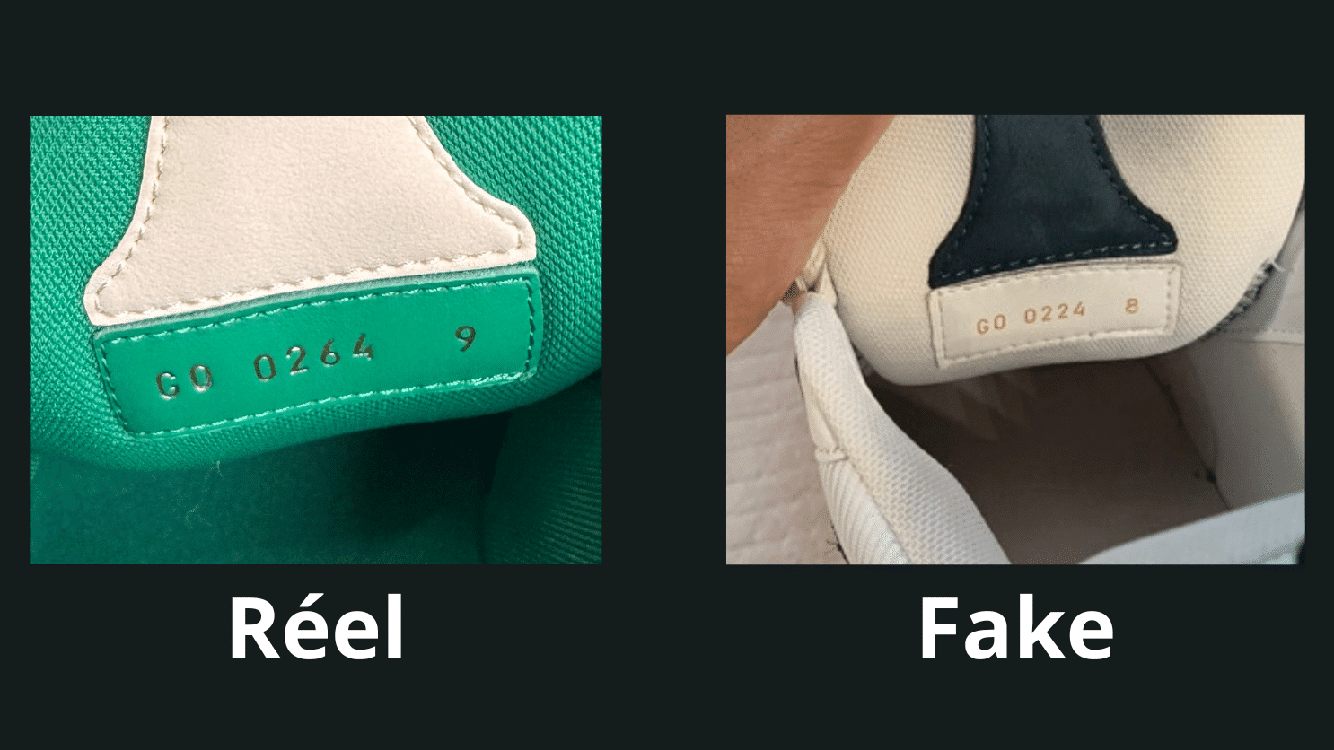 Réel Fake LV Skate Numéro de série