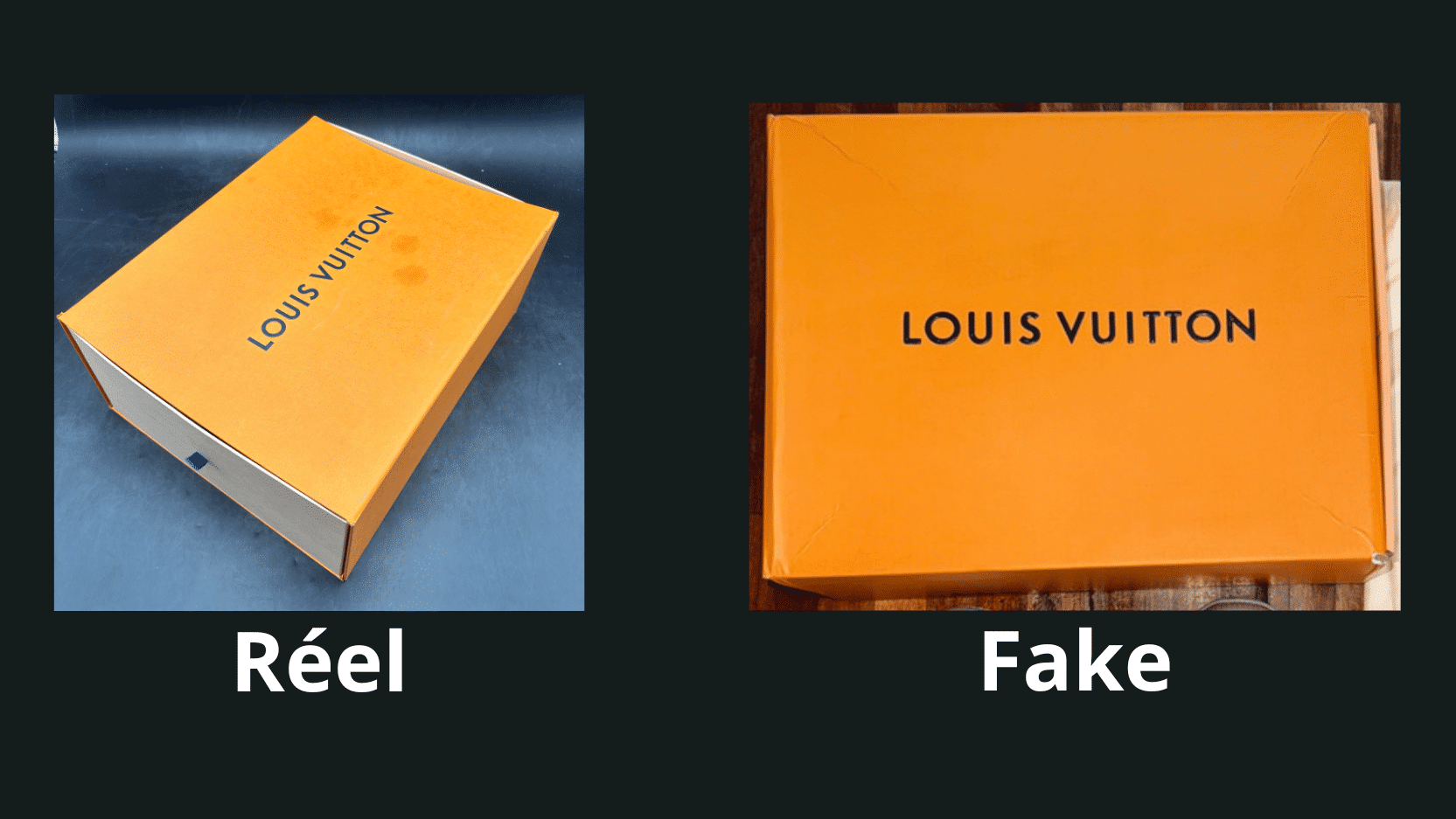 Réel Fake LV Skate couleur boite