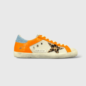 0000000830 Golden Goose Super Star Blanc/Orange/Bleu/Léopard 39