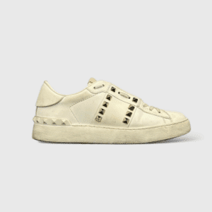 0000000720 Valentino Rockstud Blanc/Doré 36