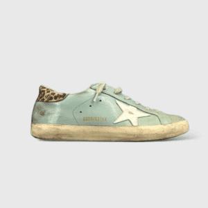 0000000029 Golden Goose Super Star Menthe/beige/léopard 38