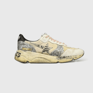 0000000669 Golden Goose Running Argenté/Paillette/Beige/Tigre 39
