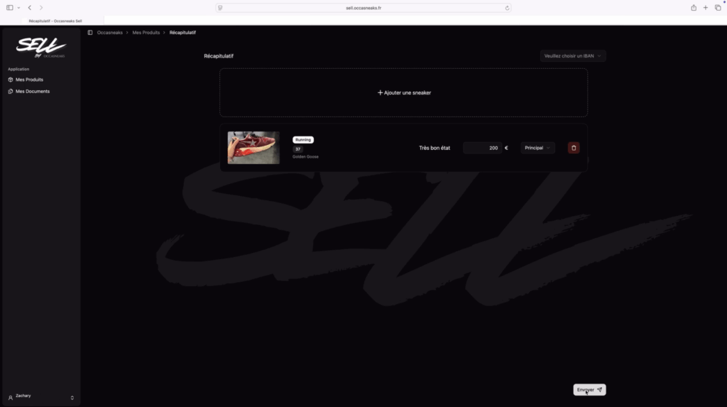 choix de l'iban ou ajout d'autres paires