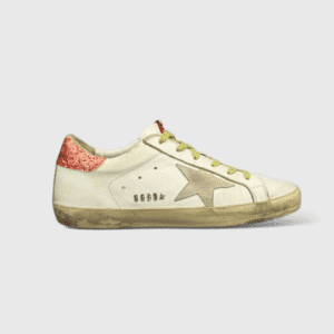 0000000678 Golden Goose Super Star Blanc/Rose/Paillette/Jaune 37
