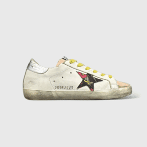 0000000652 Golden Goose Super Star Blanc/jaune/fleur 37