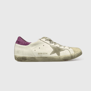 0000000620 Golden Goose Super Star Blanc/Violet/Paillette 40