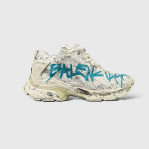 0000000201 Balenciaga Runner Blanc/Bleu 39