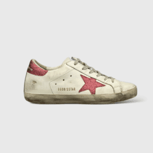 0000000286 Golden Goose Super Star Blanc/Rouge/Paillette 37