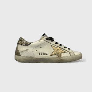 0000000908 Golden Goose Super Star Blanc/Paillettes/Noir 36