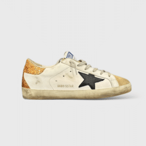 0000000864 Golden Goose Super Star Blanc/Orange/Paillette 38