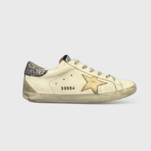 0000000858 Golden Goose Super Star Blanc/Doré/Violet/Paillette 40